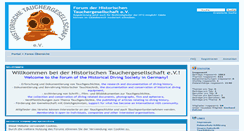 Desktop Screenshot of forum.historische-tauchergesellschaft.de